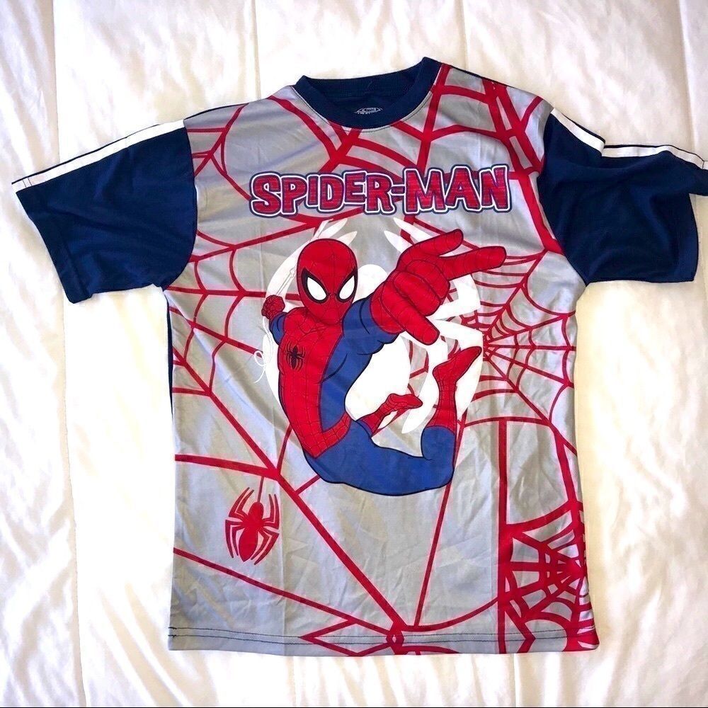 NEW Marvel Boys' Spiderman Sport Shirt